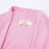 Women's Essential Solid Open Front Long Knited Cardigan Sweater