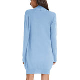 Women's Essential Solid Open Front Long Knited Cardigan Sweater