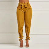 Women's Fashion Drawstring Ankle Trousers