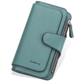 Women's Fashion Faux Leather Wallet with Card Slots & ID Window