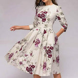 Women's Floral Vintage Dress