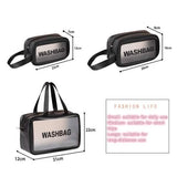Women's Frosted Waterproof Cosmetic Bag