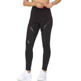 Women's High Waist Active Full Length Leggings With Lazer Cut Mesh