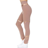 Women's High Waist Active Full Length Leggings With Rubber Print Detail