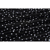 Womens High Waist Polka Dot Pleated Skirt