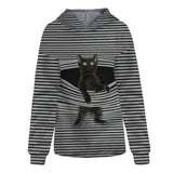 Women's Hoodie Pullover Cat Graphic Casual Daily Basic Hoodies Sweatshirts