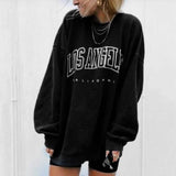Women's Sweatshirt Graphic Text Los Angeles