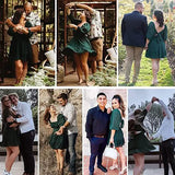 Women's Lantern Sleeve Tie Back Mini Dress