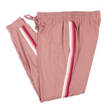 Women's Lightweight Elastic Sweat Pants Varsity Joggers with Drawstring Tie