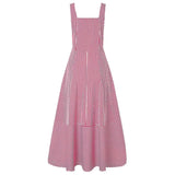 Women's Long A Line Striped Maxi Dress