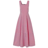 Women's Long A Line Striped Maxi Dress