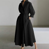 Women's Long Linen Dress Shirt
