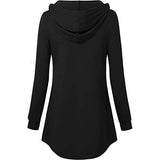 Women's Long Sleeve Hooded Tunic Tops