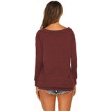 Women's Long Sleeve Off Shoulder Top
