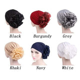 Women's Milk Silk Flower Turban
