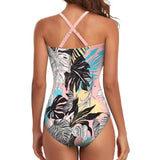 Women's One Piece High Waist Swimwear Tummy Control Cutout