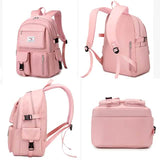 Women's Oxford Fabric Adjustable Large Capacity Backpack