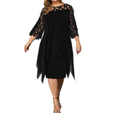 Women's Plus Size Solid Color Sheath Dress