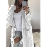 Women's Pocket Knitted Cardigan Sweater