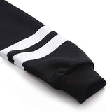 Women's Pullover Fleece Drop Shoulder Striped Hoodie