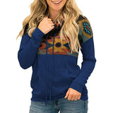 Women's Quarter Zip Color Block Pullover Sweatshirt