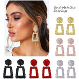 Women's Rectangular Geometric Drop Earrings