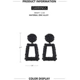 Women's Rectangular Geometric Drop Earrings