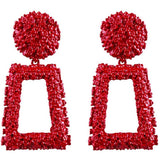 Women's Rectangular Geometric Drop Earrings