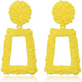 Women's Rectangular Geometric Drop Earrings