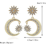 Women's Rhinestone Punk Earrings