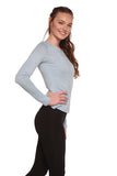 Clearance Women's Scoop Neck 100% Bamboo Viscose Long Sleeve Shirt