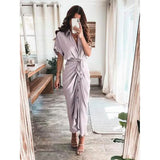Women's Shirt Maxi Long Dress
