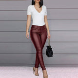Women's Skinny Leather Pants