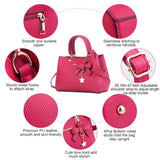 Women's Soft Leather Handbag Tote Shoulder Crossbody Bag