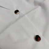 Women's Solid Colored Long Sleeve Button Standing Collar Basic Tops