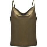 Women's Spaghetti Strap V-Neck Satin Suspender