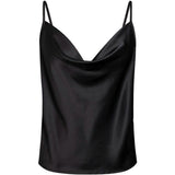 Women's Spaghetti Strap V-Neck Satin Suspender