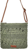 Women's Straw Shoulder Bag Crochet Woven Crossbody Bag Casual Beach Vacation Tote Bags