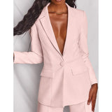Women's Suits Regular Pocket Coat Formal Fashion