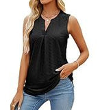 Women's summer top with covered sleeves, fashionable floral print, casual V-neck T-shirt, petal sleeve shirt