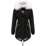 Women's Thick Warm Fleece Lined Winter Coat Jacket Parka with Fluffy Hood