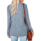 Womens Tops V Neck Summer Petal Sleeve Casual Tshirts