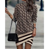 Women's Turtleneck Sweatshirt Dress