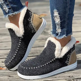 Women's Warm Thermal Plush Lined Flat Shoes