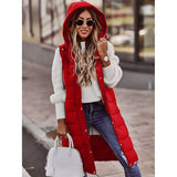 Women's Winter Jacket Vest Long Coat Regular Fit