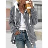 Women's Zip Fleece Hoodie Sweatshirt