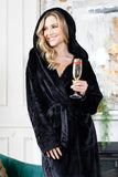 Women’s Plush Hooded Robe - Spa-Worthy Comfort at Home