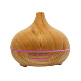 Wood Grain Ultrasonic Cool Mist Diffuser With 7 Color LED Lights