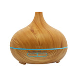 Wood Grain Ultrasonic Cool Mist Diffuser With 7 Color LED Lights