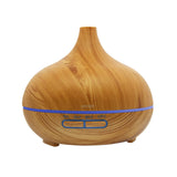 Wood Grain Ultrasonic Cool Mist Diffuser With 7 Color LED Lights